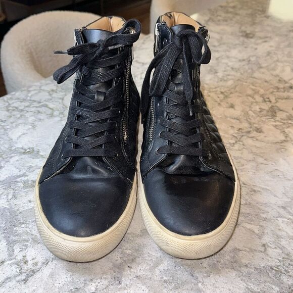 👟 Steve Madden Men’s Quilted High-Top Sneakers Sz 10 - Picture 2 of 6